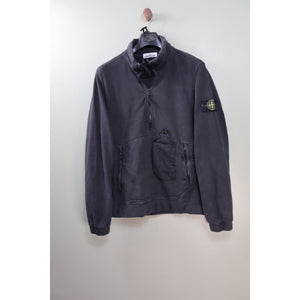 Stone Island Black 1/4 Zip Jumper
