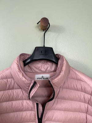 Stone Island Pink Loom Woven Down Jacket