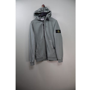 Stone Island Khaki Zipped Hoodie