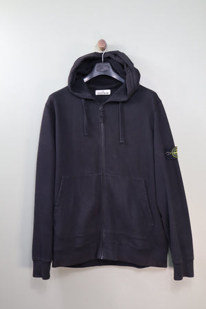 Stone Island Black Zipped Hoodie
