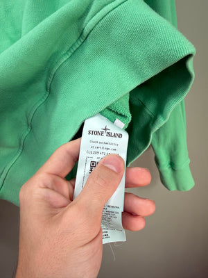 Stone Island Green 1/4 Zip Jumper