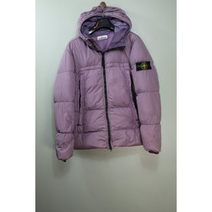 Stone Island Purple Crinkle Reps Down Jacket