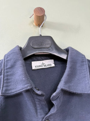 Stone Island Navy Moleskin Overshirt