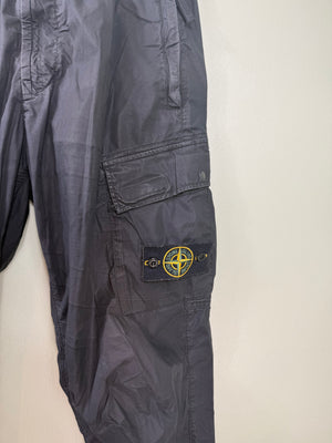 Stone Island Black RE-T Cargo Bottoms