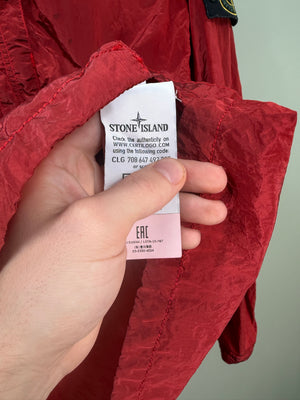 Stone Island Red Nylon Metal Overshirt