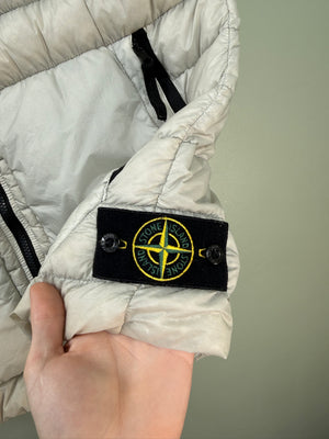 Stone Island Light Grey Micro Yarn Down Gilet
