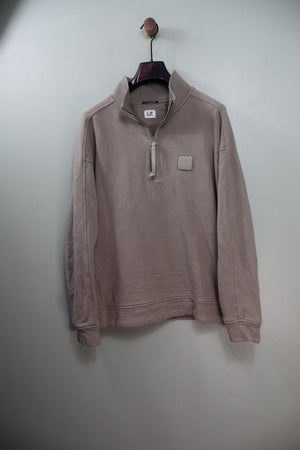 C.P. Company Khaki Metropolis 1/4 Zip Jumper