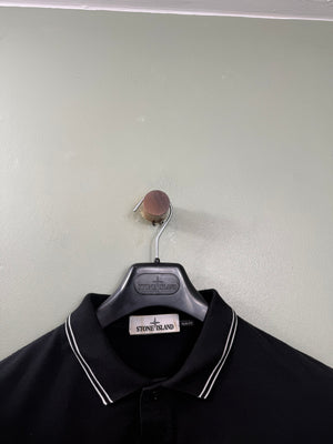 Stone Island Black Slim Fit Polo