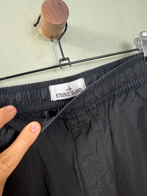 Stone Island Black CO Nylon Metal Cargo Shorts