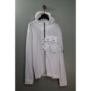 C.P. Company White Towel Hoodie