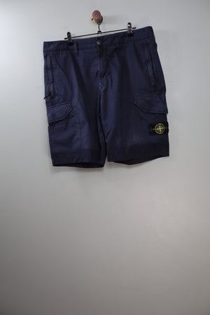 Stone Island Navy RE Cargo Shorts