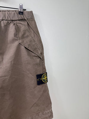 Stone Island Khaki RE Cargo Shorts