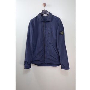 Stone Island Navy Nylon Metal Overshirt
