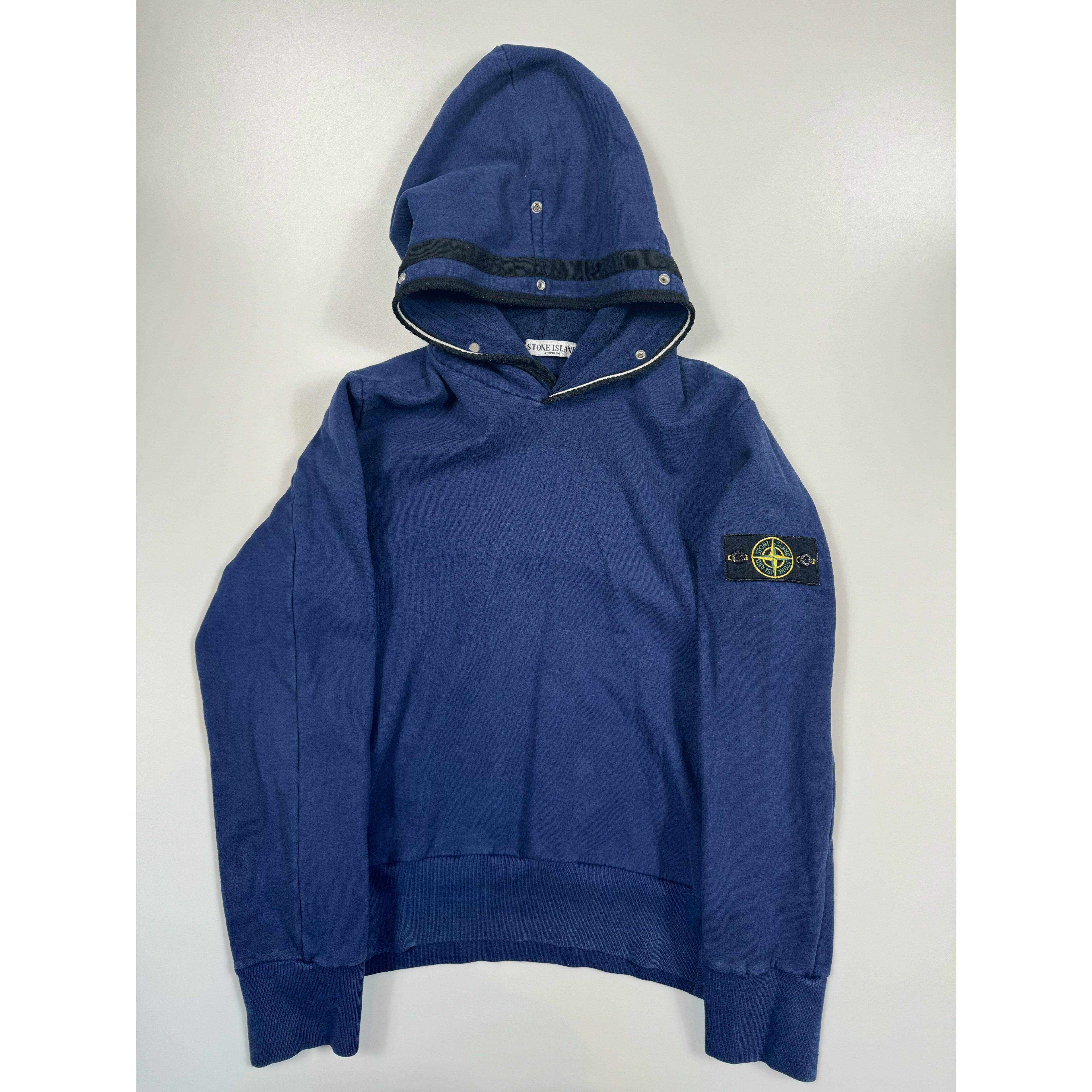 Stone island hoodie navy on sale