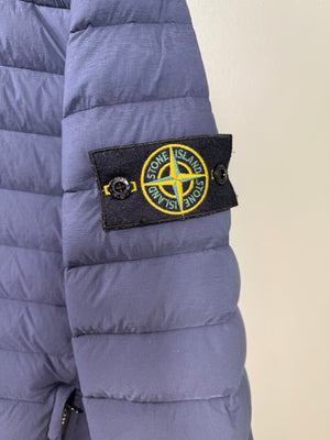 Stone Island Navy Loom Woven Down Jacket