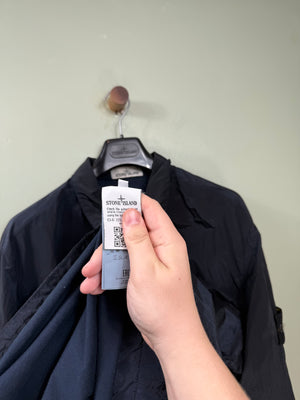 Stone Island Navy Nylon Metal Overshirt