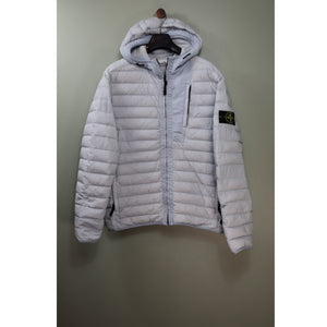 Stone Island Ice Blue Loom Woven Down Jacket