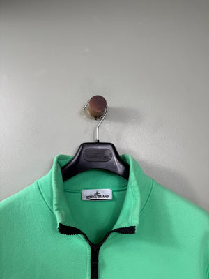 Stone Island Green 1/4 Zip Jumper