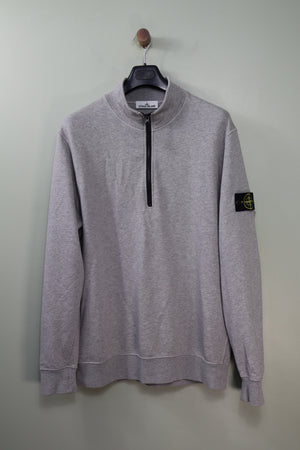 Stone Island Grey 1/4 Zip Jumper