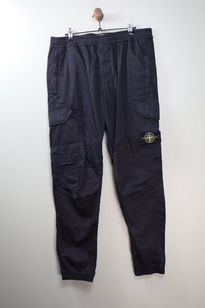 Stone Island Black RE-T Cargo Bottoms
