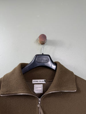 Stone Island Khaki Vintage 1/4 Zip Jumper