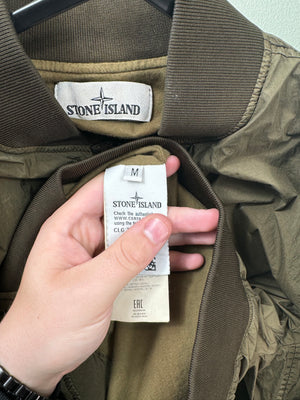Stone Island Khaki Garment Dyed Crinkle Reps Jacket
