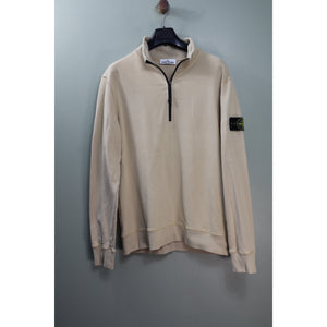 Stone Island Beige 1/4 Zip Jumper