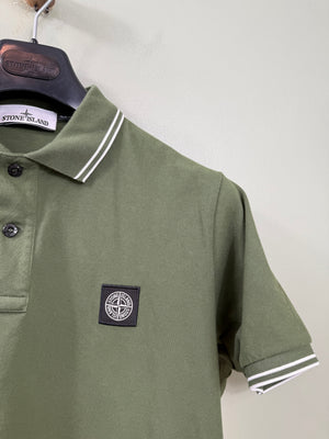 Stone Island Green Slim Fit Polo