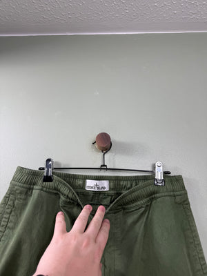 Stone Island Green RE-T Cargo Bottoms