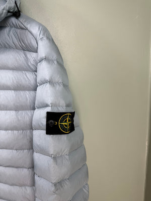 Stone Island Baby Blue Loom Woven Down Jacket