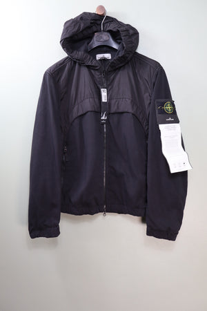 Stone Island Black Crinkle Reps + Jersey 250 Jacket