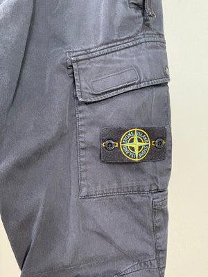Stone Island Black RE-T Cargo Bottoms