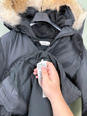 Stone Island Black Micro Reps Down Jacket