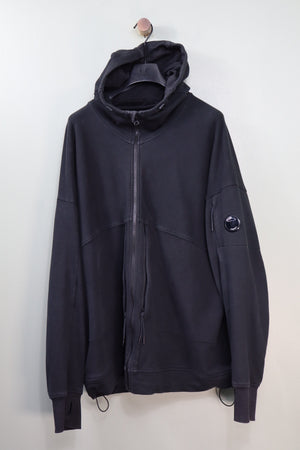 C.P. Company Black Zipped Hoodie