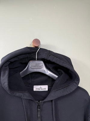 Stone Island Black Zipped Hoodie