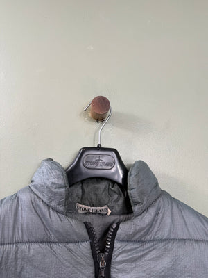 Stone Island Grey Vintage Nylon Ripstop Down Jacket