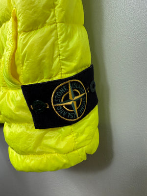 Stone Island Yellow Garment Dyed Down Gilet