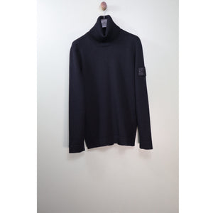 Stone Island Black Shadow Project Roll Neck Heavy Knit Jumper