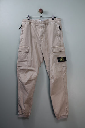 Stone Island Beige RE-T Cargo Bottoms