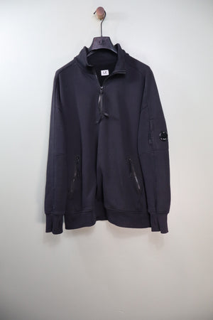 C.P. Company Black 1/4 Zip Jumper
