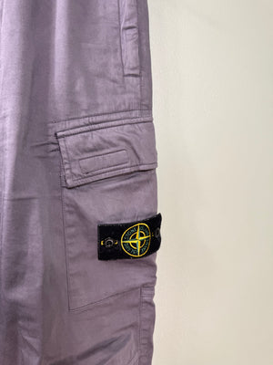 Stone Island Purple RE-T Cargo Bottoms