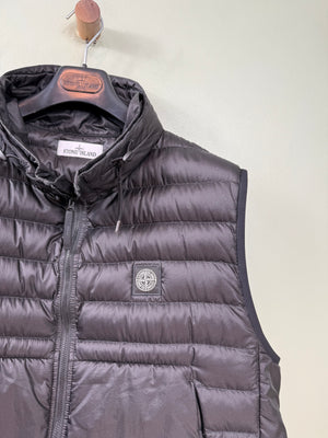 Stone Island Black Bio-Based Ripstop Nylon Gilet