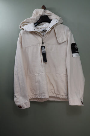 Stone Island Beige Natural Cotton Gabardine S.I. Raw Beauty Jacket