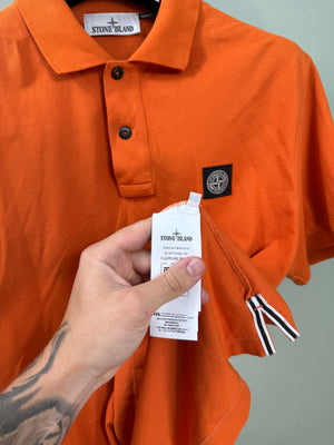 Stone Island Orange SL Polo Shirt