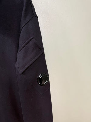 C.P. Company Black 1/4 Button Jumper