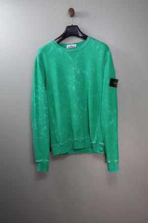 Stone Island Green Ovo Dye Jumper