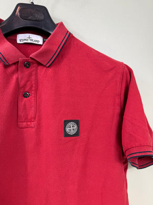 Stone Island Red Slim Fit Polo