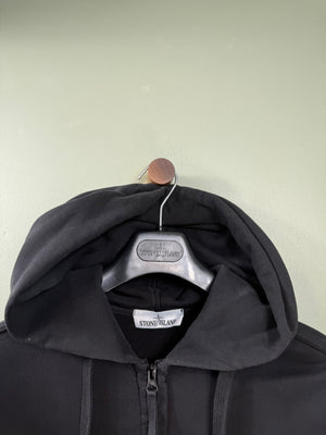 Stone Island Black Zipped Hoodie