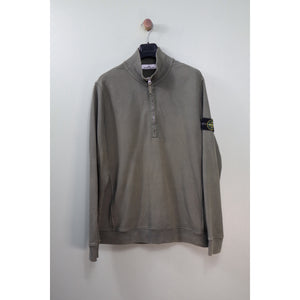 Stone Island Green 1/4 Zip Jumper