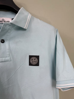 Stone Island Baby Blue Slim Fit Polo